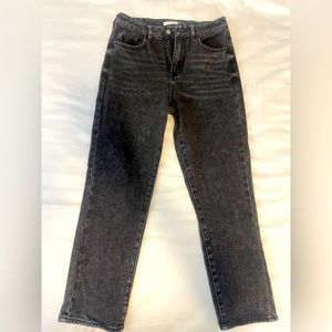 Pacsun Black High Waisted Straight Leg Mom Jeans